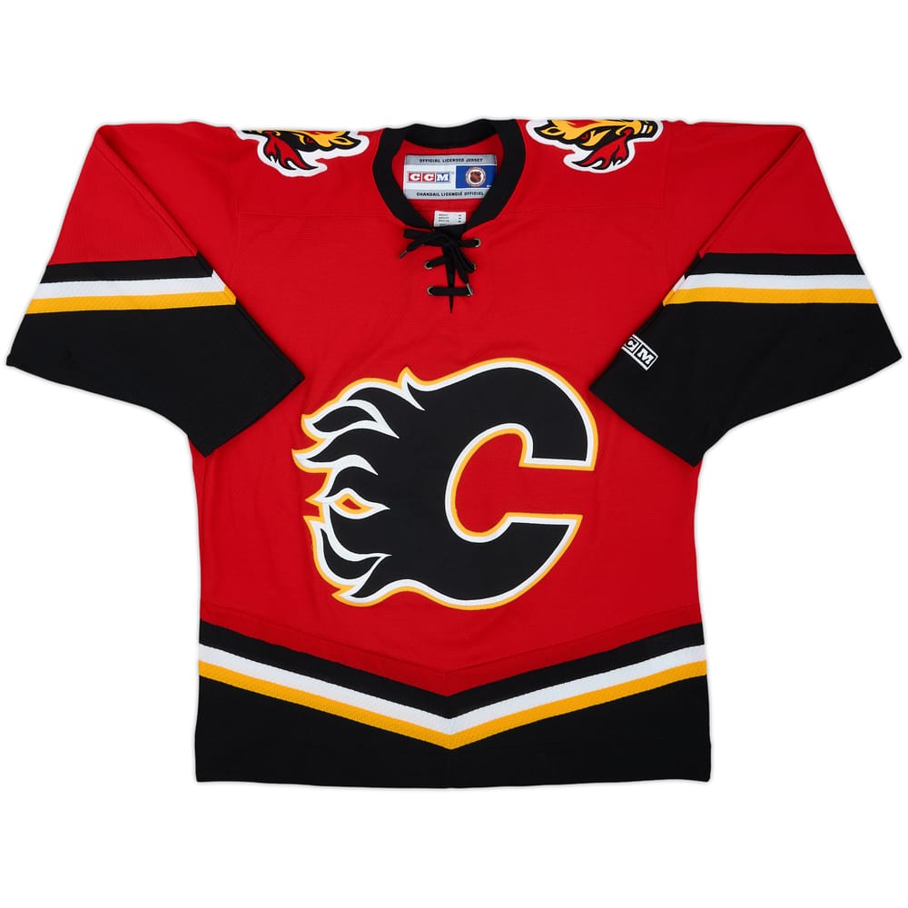 2003-07 Calgary Flames CCM Home Jersey - 5/10 - (M)