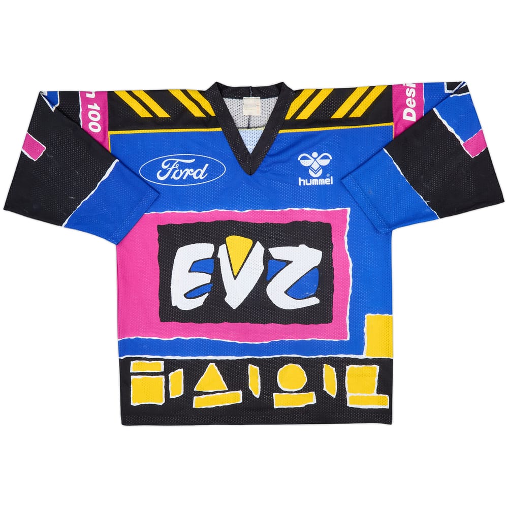 1996-97 EV Zug Kessler #7 Hummel Home Jersey - 5/10 - (XL)