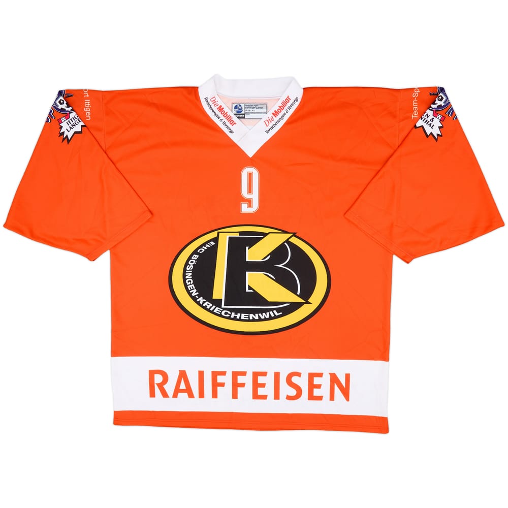 2000-01 EHC Bosingen-Kriechenwil #9 Ochsner Hockey Home Jersey - 9/10 - (XL)