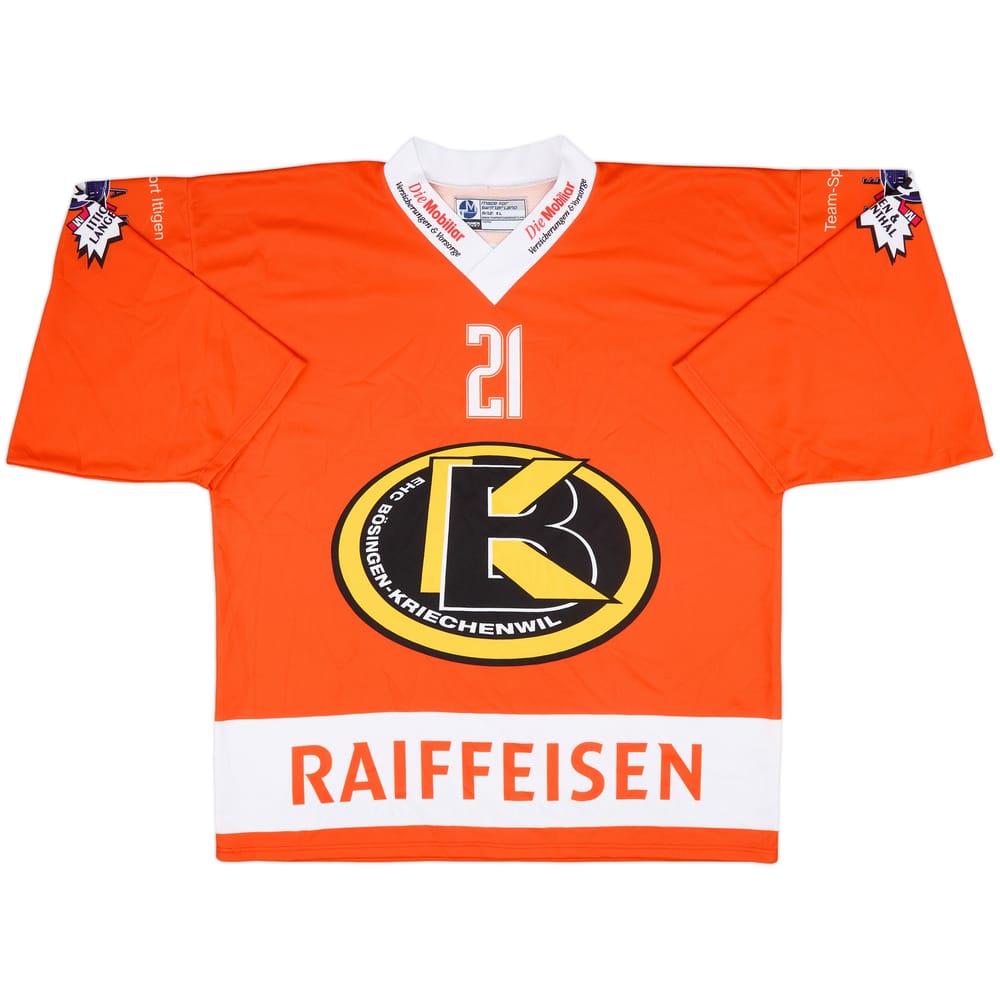 2000-01 EHC Bosingen-Kriechenwil #21 Ochsner Hockey Home Jersey - 7/10 - (XL)