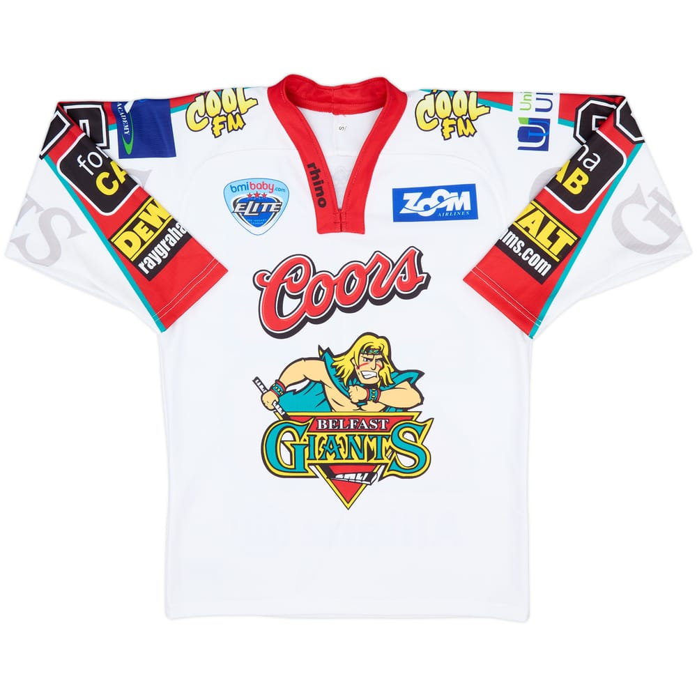 2008-09 Belfast Giants Robins #25 Rhino Home Jersey - 7/10 - (S)