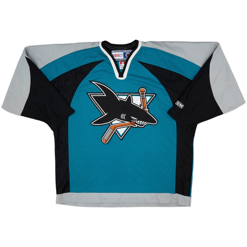 2000-07 San Jose Sharks CCM Away Jersey - 6/10 - (XL)