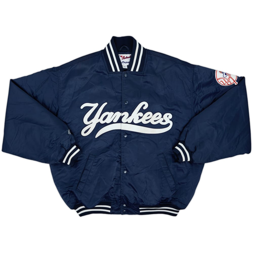 2000s New York Yankees Majestic Satin Varsity Jacket - 7/10 - (XL)