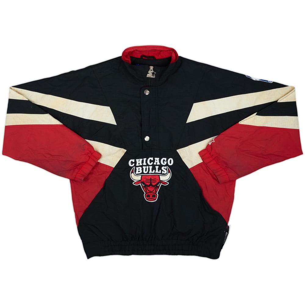 1990s Chicago Bulls Starter 1/2 Zip Windbreaker Jacket - 5/10 - (M)