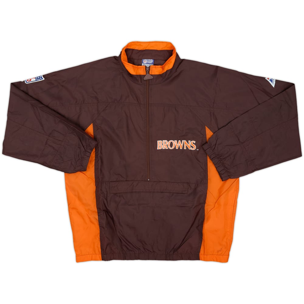 1990s Cleveland Browns Apex One 1/2 Zip Windbreaker Jacket - 8/10 - (M)