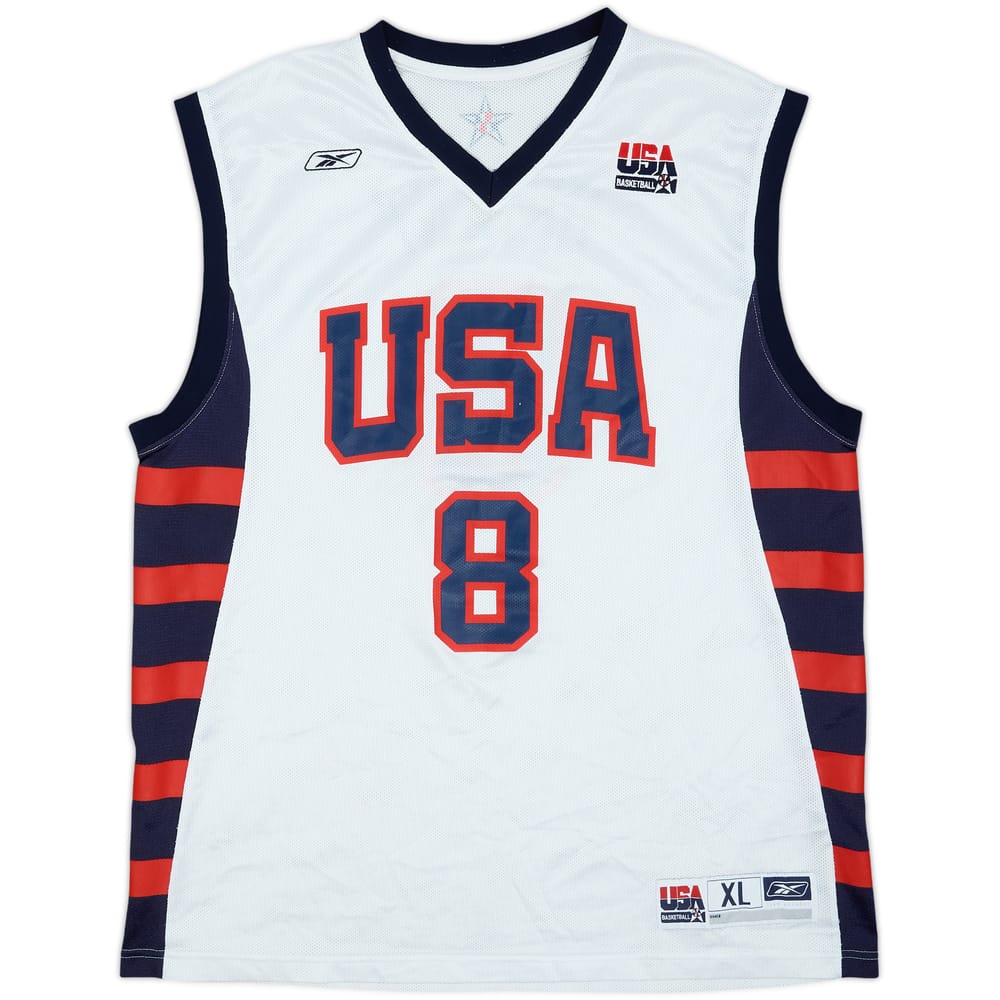 2004 USA Bryant #8 Reebok Home Jersey - 8/10 - (XL)