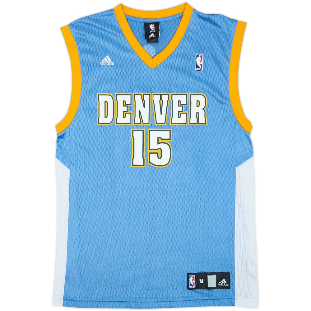 2006-10 Denver Nuggets Anthony #15 adidas Away Jersey - 9/10 - (M)