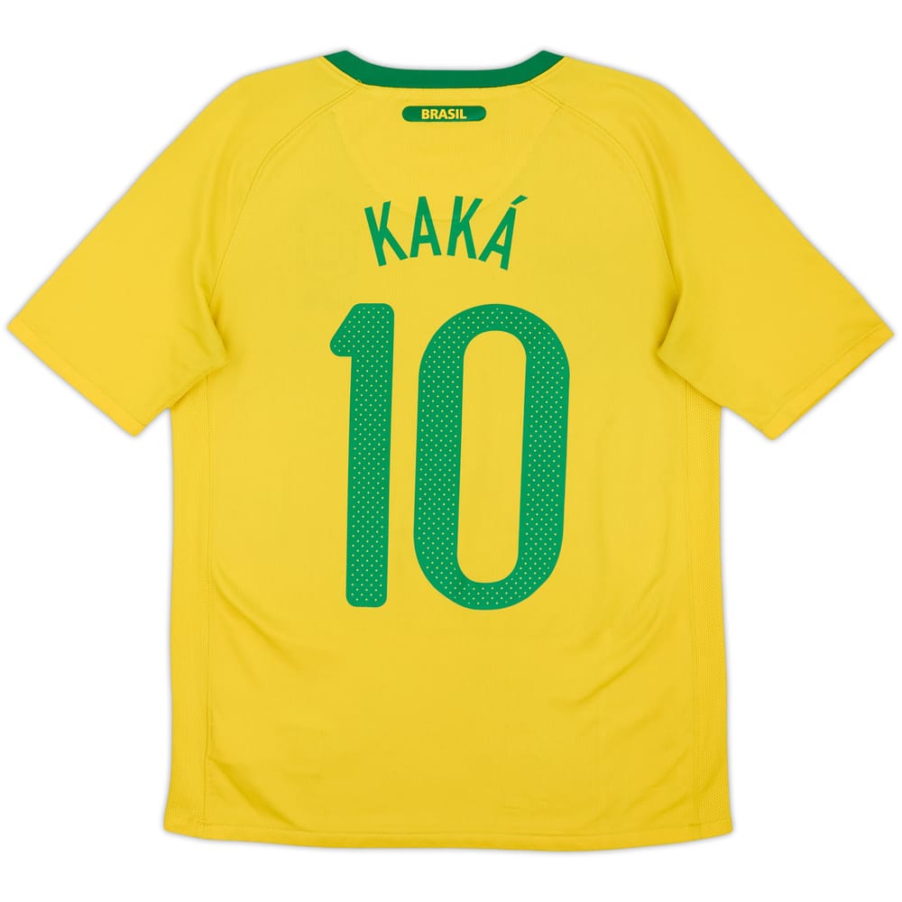 2010-11 Brazil Home Shirt Kaka #10 - 5/10 - (XL.Boys)