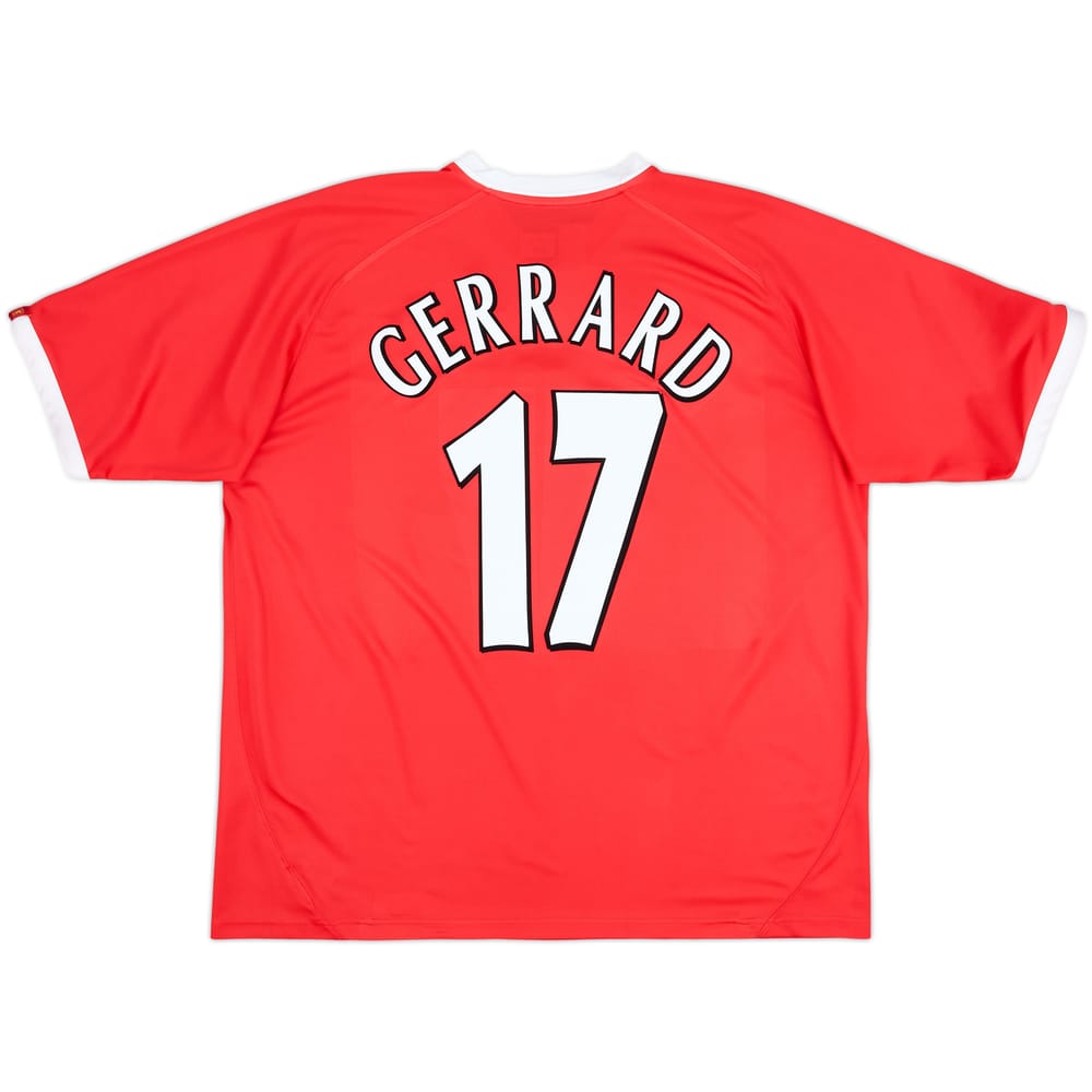 2001-03 Liverpool CL Shirt Gerrard #17 - 9/10 - (XL)