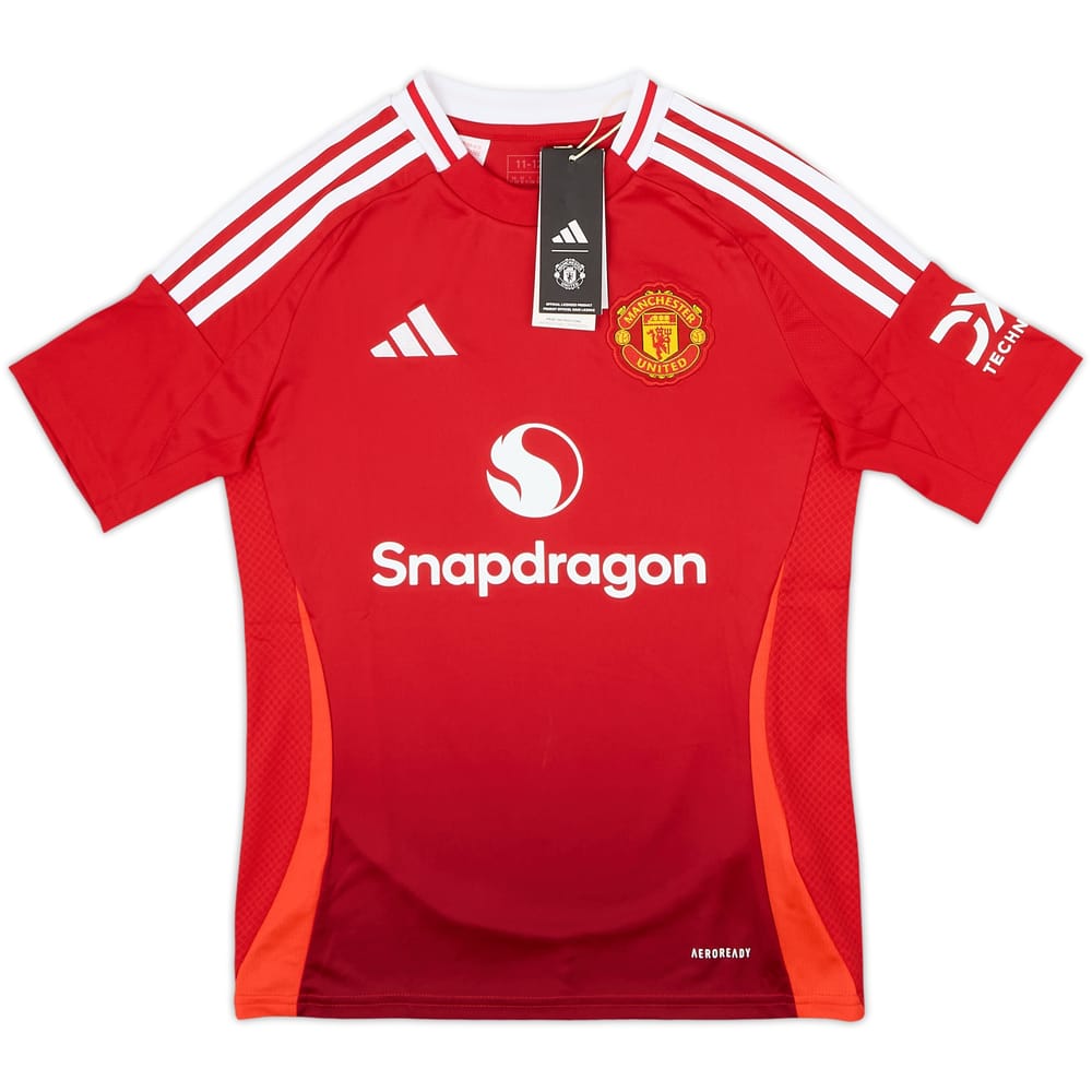 2024-25 Manchester United Home Shirt (M.Boys)