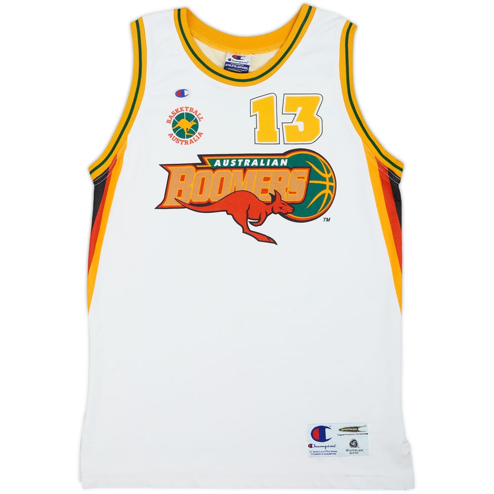 2000-01 Australia Boomers Longley #13 Champion Home Jersey - 5/10 - (S)
