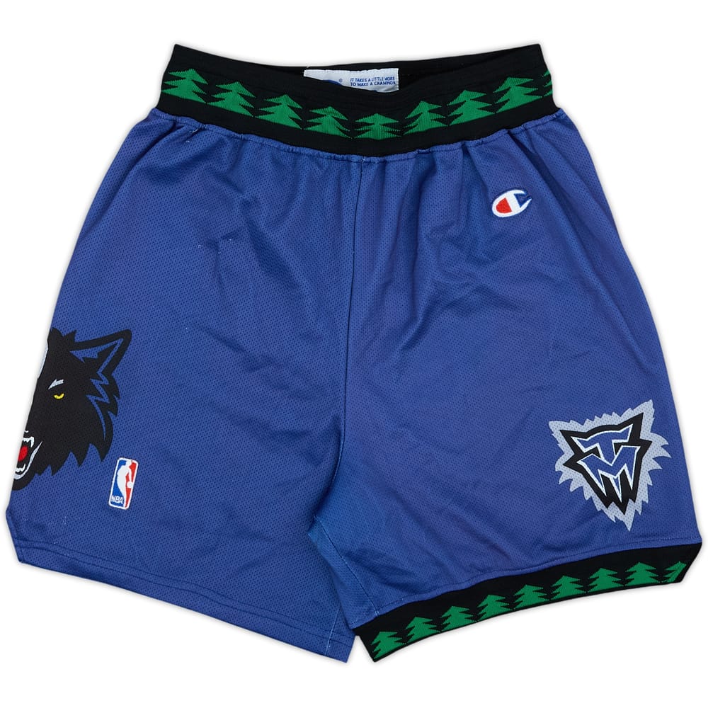 1996-08 Minnesota Timberwolves Champion Away Shorts - 9/10 - (S)