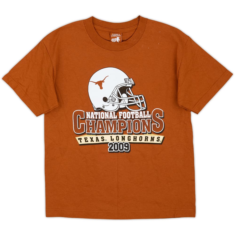 2009 Texas Longhorns National Football Champions Tee - 9/10 - (M.Boys)