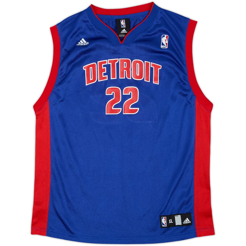2006-10 Detroit Pistons Prince #22 adidas Away Jersey - 9/10 - (XL.Boys)