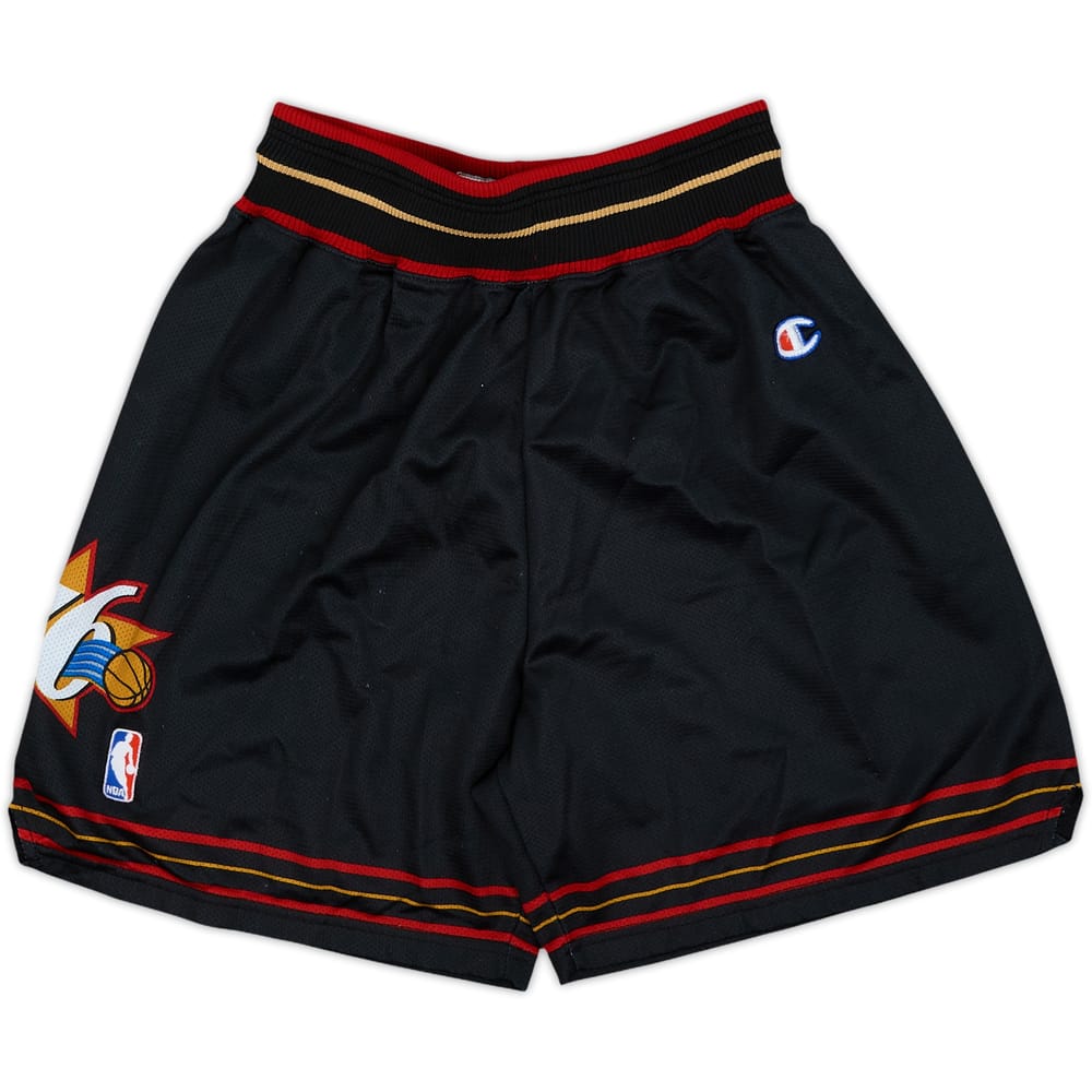 1997-07 Philadelphia 76ers Champion Away Shorts - 8/10 - (S)