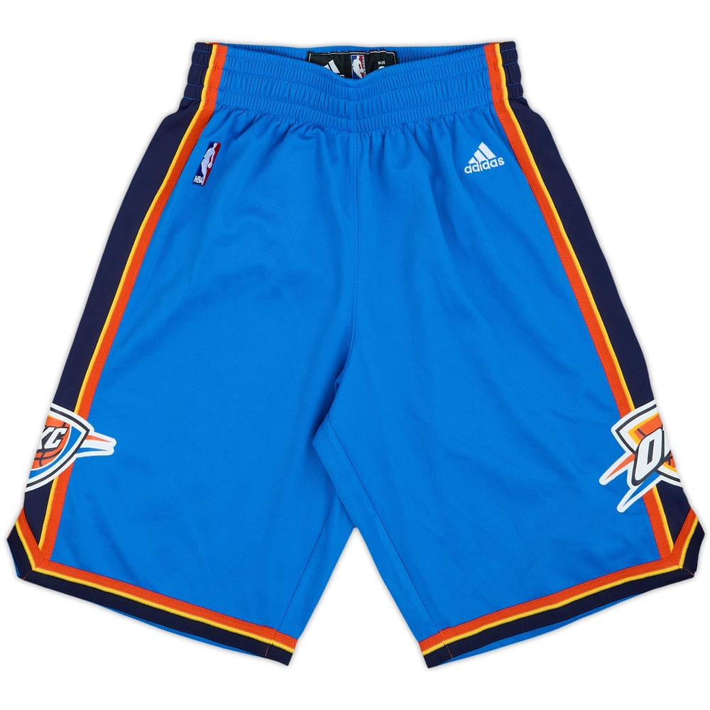 2010-14 Oklahoma City Thunder adidas Swingman Away Shorts - 8/10 - (S)