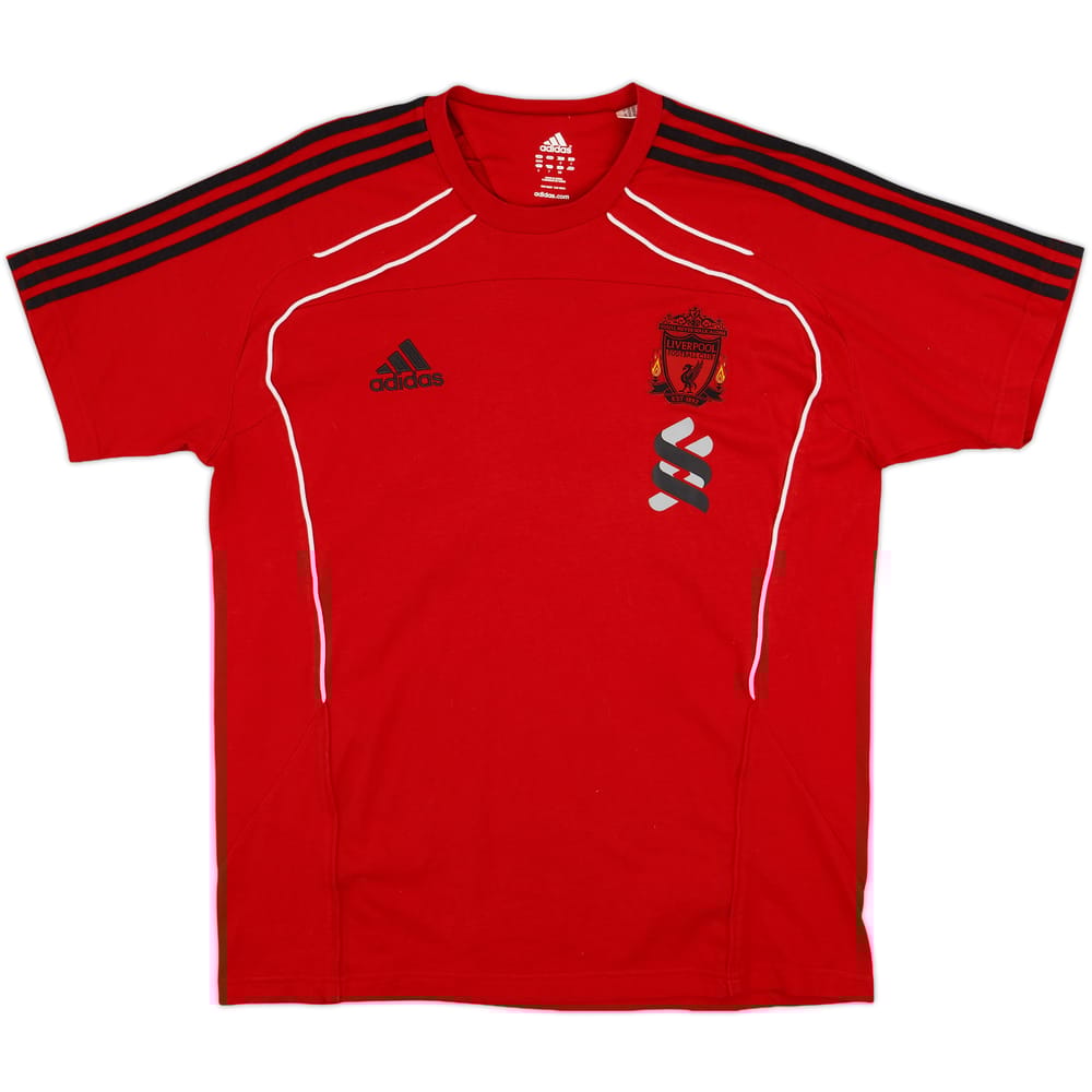 2010-11 Liverpool adidas Cotton Tee - 9/10 - (L)