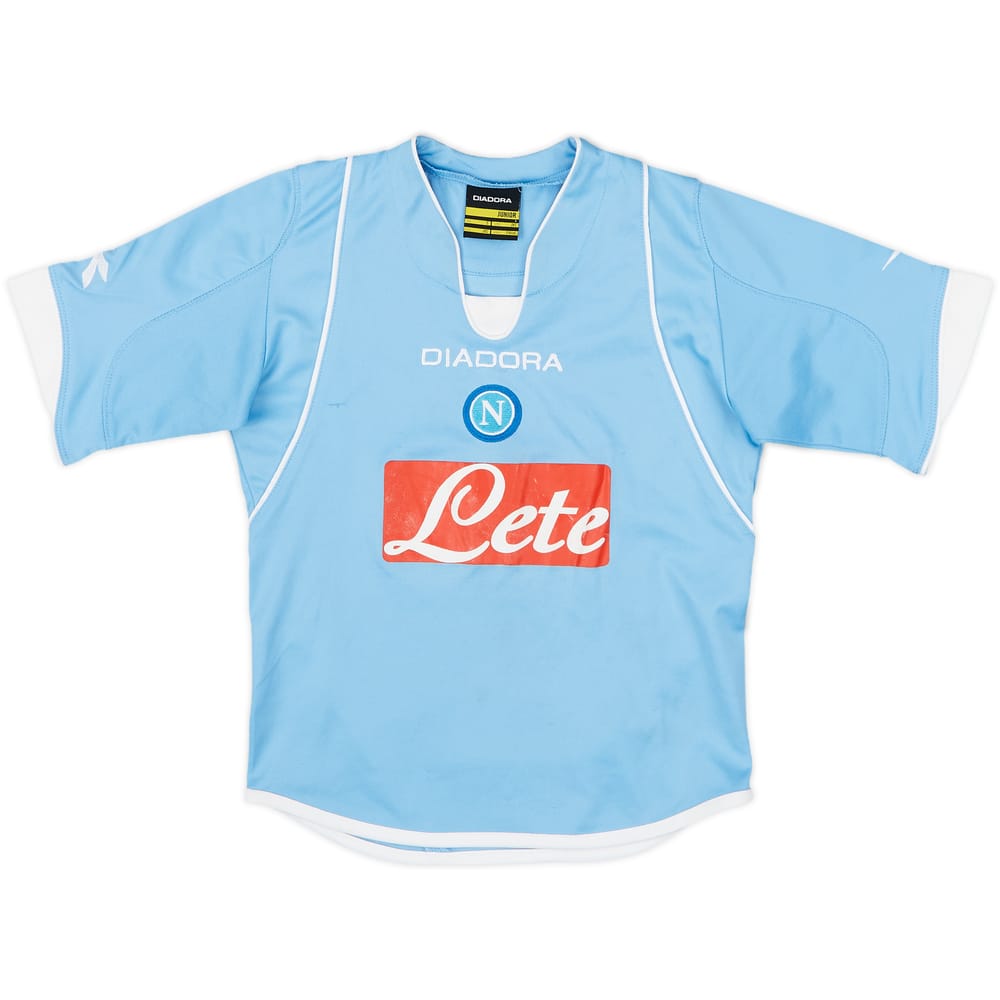 2007-08 Napoli Home Shirt - 7/10 - (5-6 Years)