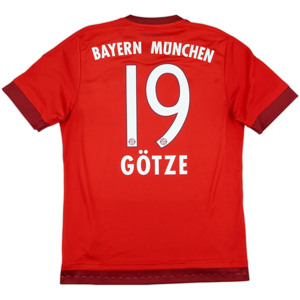 2015-16 Bayern Munich Home Shirt Gotze #19 - 9/10 - (M)