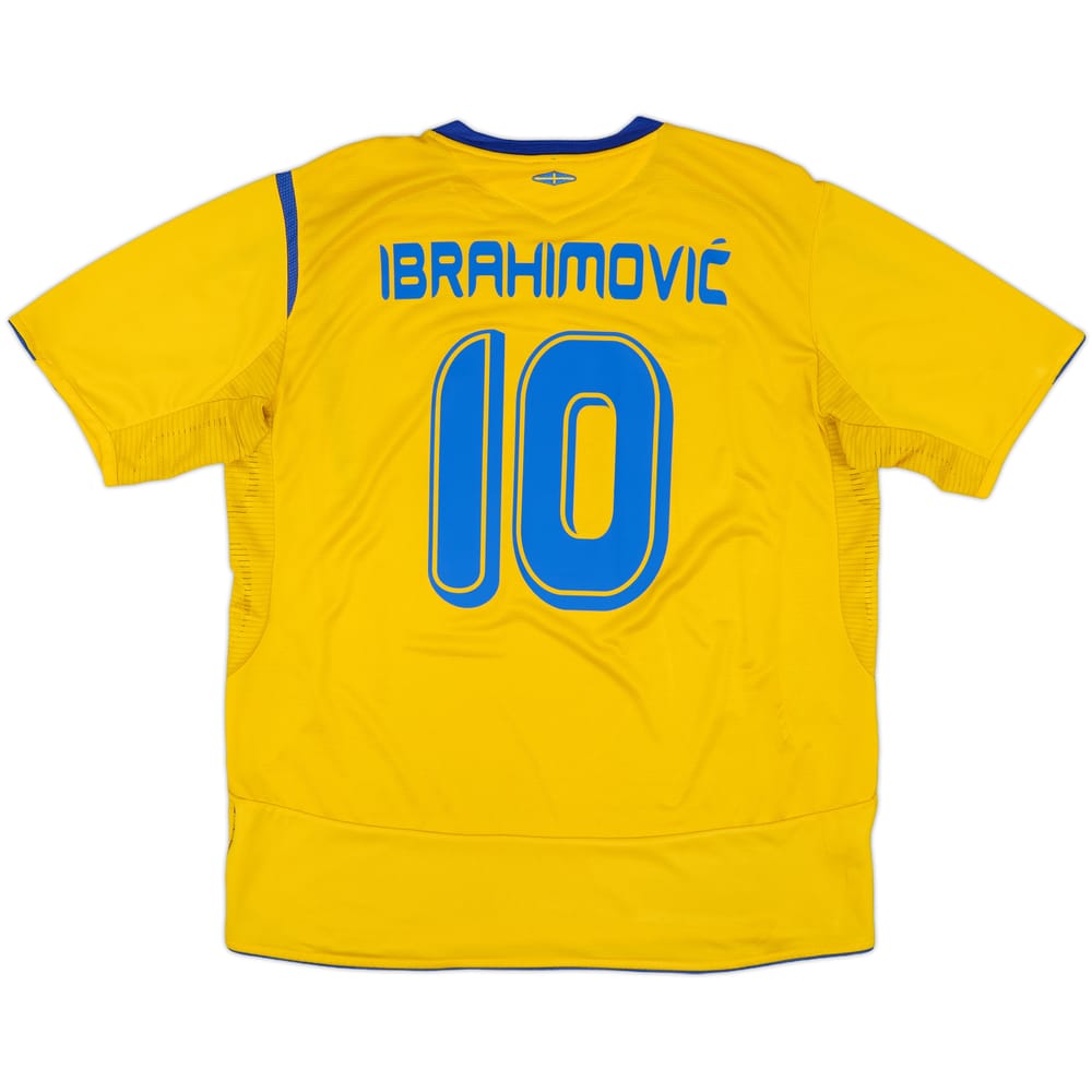 2005-06 Sweden Home Shirt Ibrahimovic #10 - 8/10 - (XL)