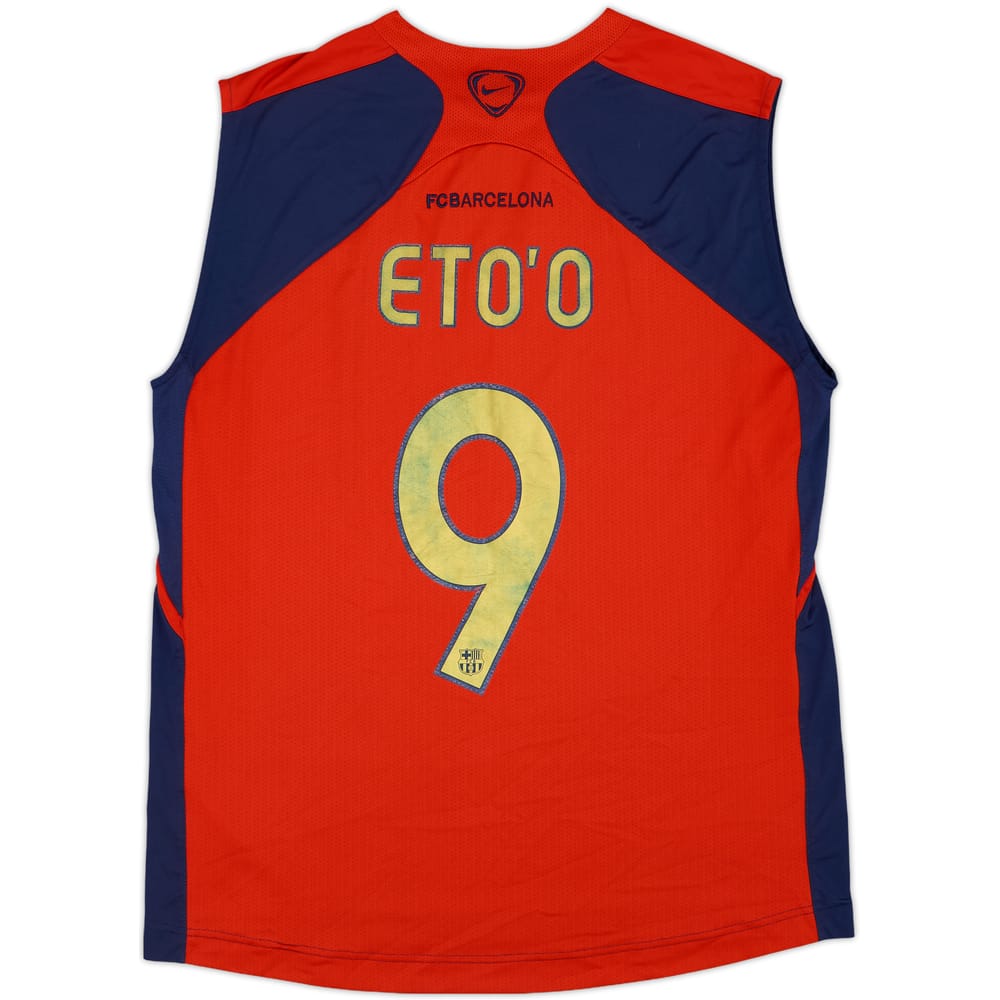 2007-08 Barcelona Nike Training Vest Eto'o #9 - 5/10 - (L)