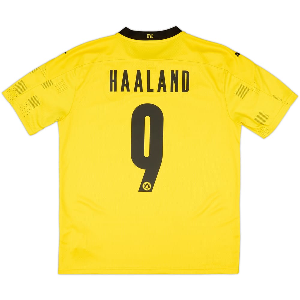 2020-21 Borussia Dortmund Home Shirt Haaland #9 - 7/10 - (M)