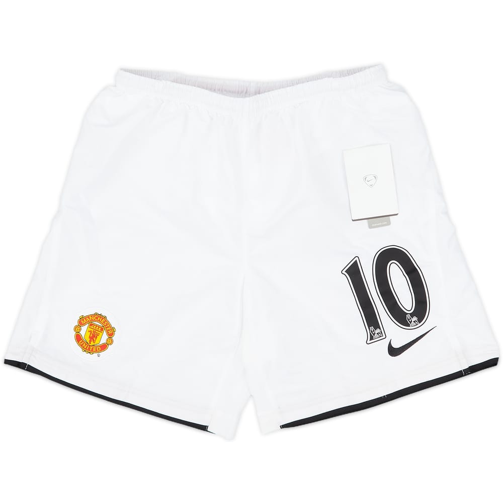 2007-08 Manchester United Home Shorts #10 (M.Boys)