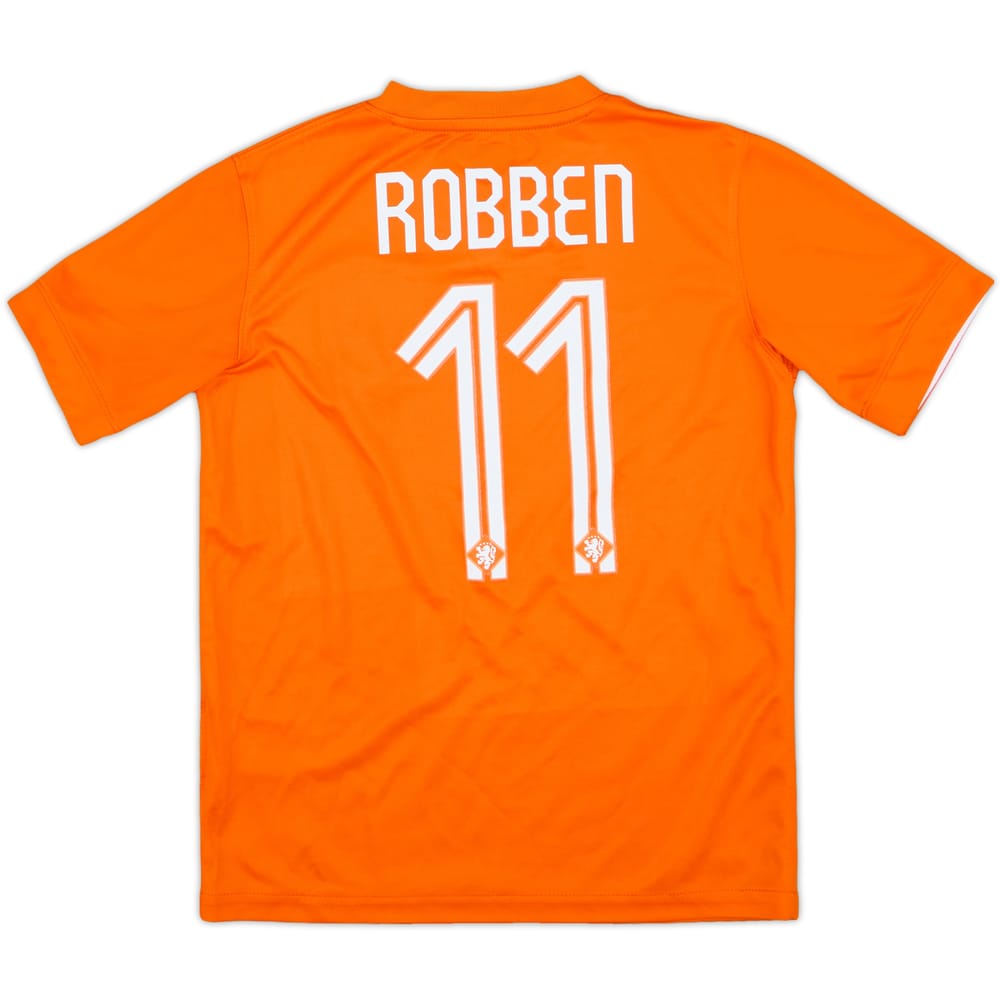 2014-15 Netherlands Home Shirt Robben #11 - 8/10 - (M.Boys)