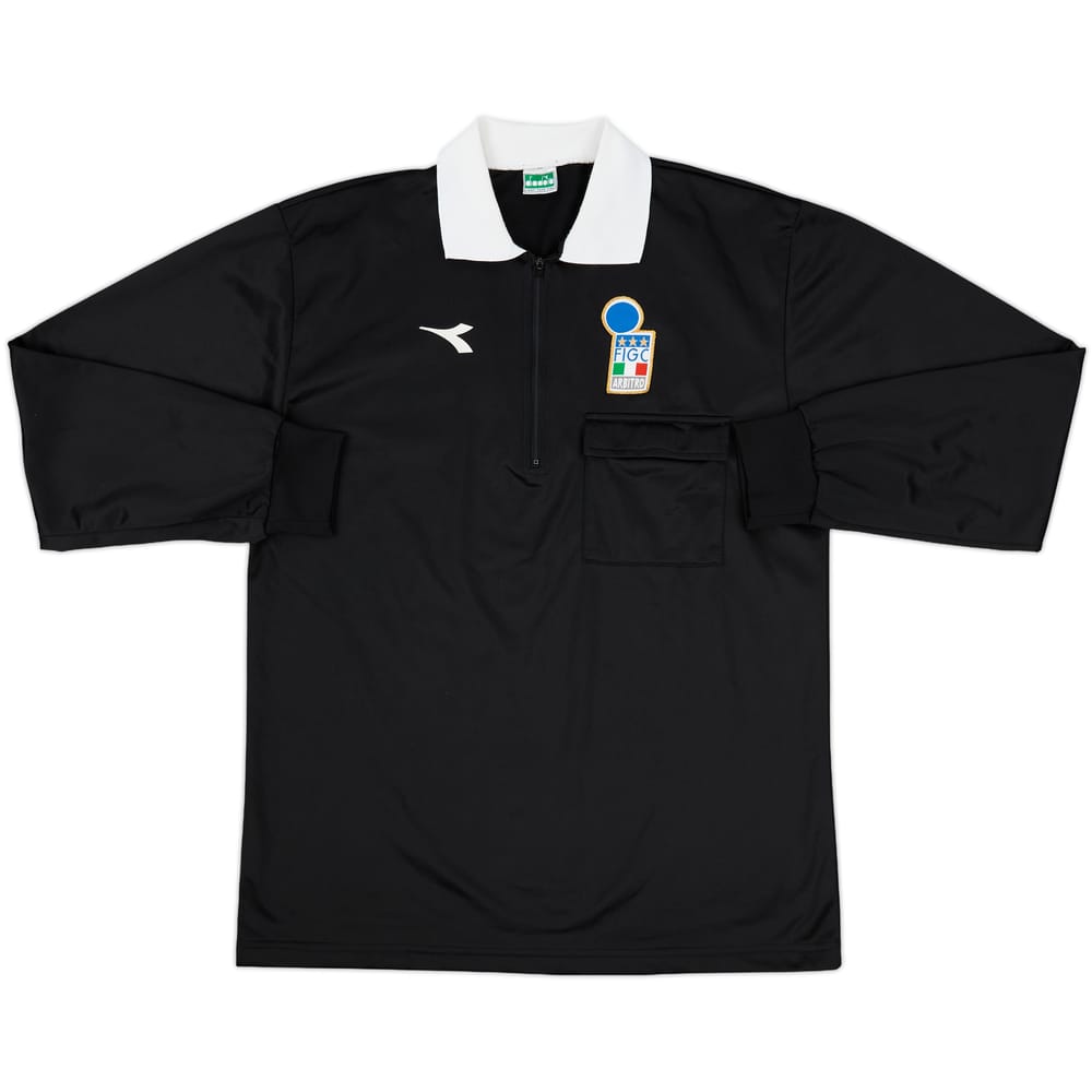 1990s Italy FIGC Diadora Referee L/S Shirt - 6/10 - (XL)