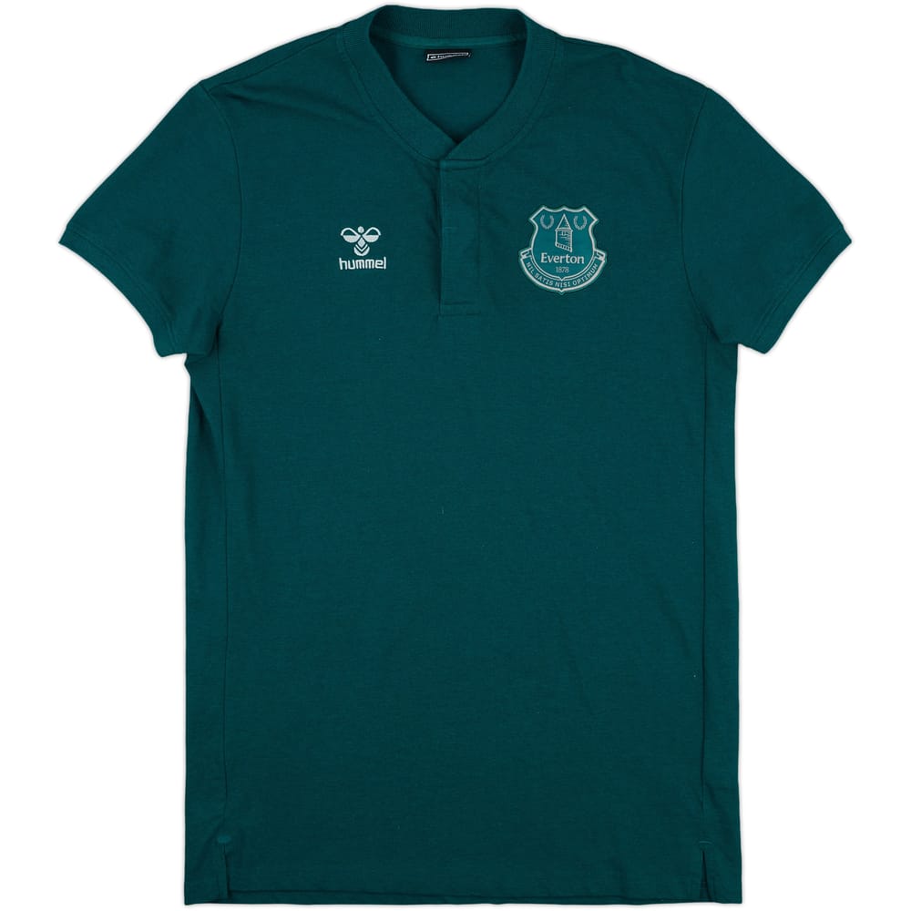 2021-22 Everton Hummel Polo Shirt - 9/10 - (L)