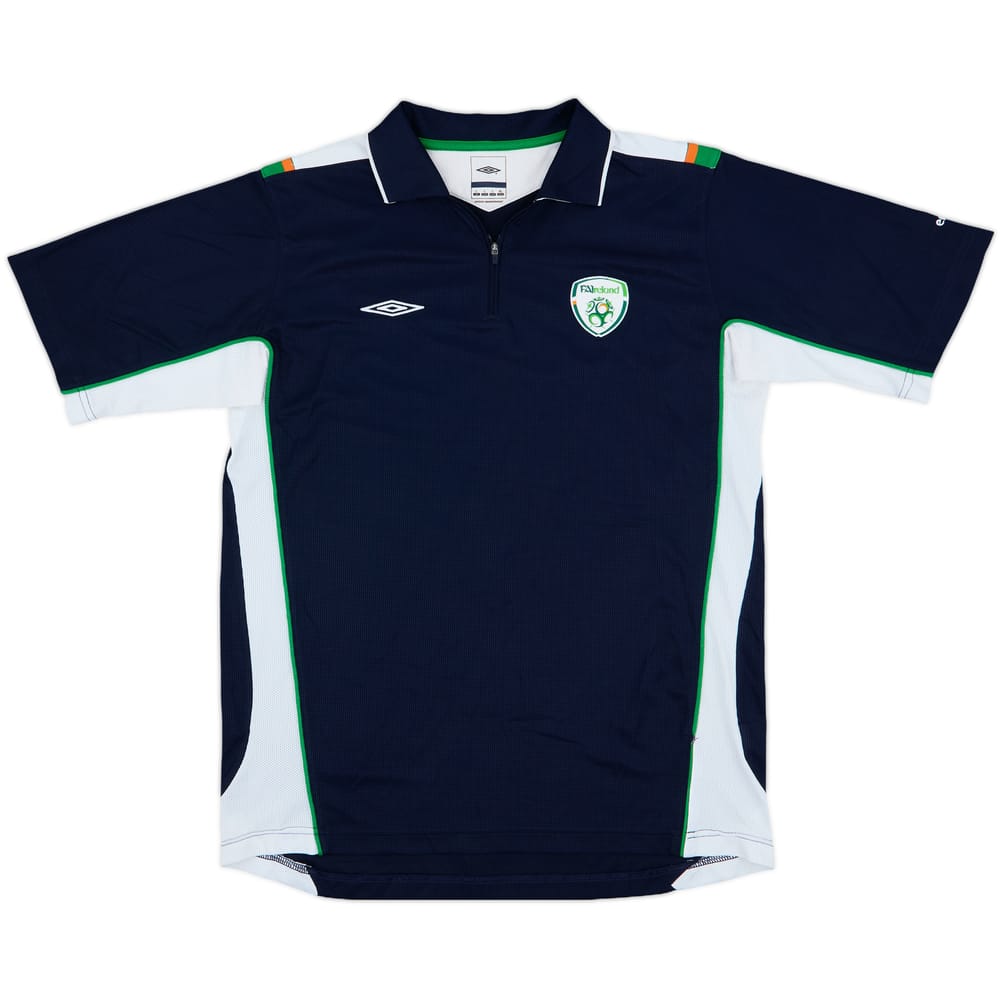 2008-09 Ireland Umbro 1/4 Zip Polo Shirt - 8/10 - (L)