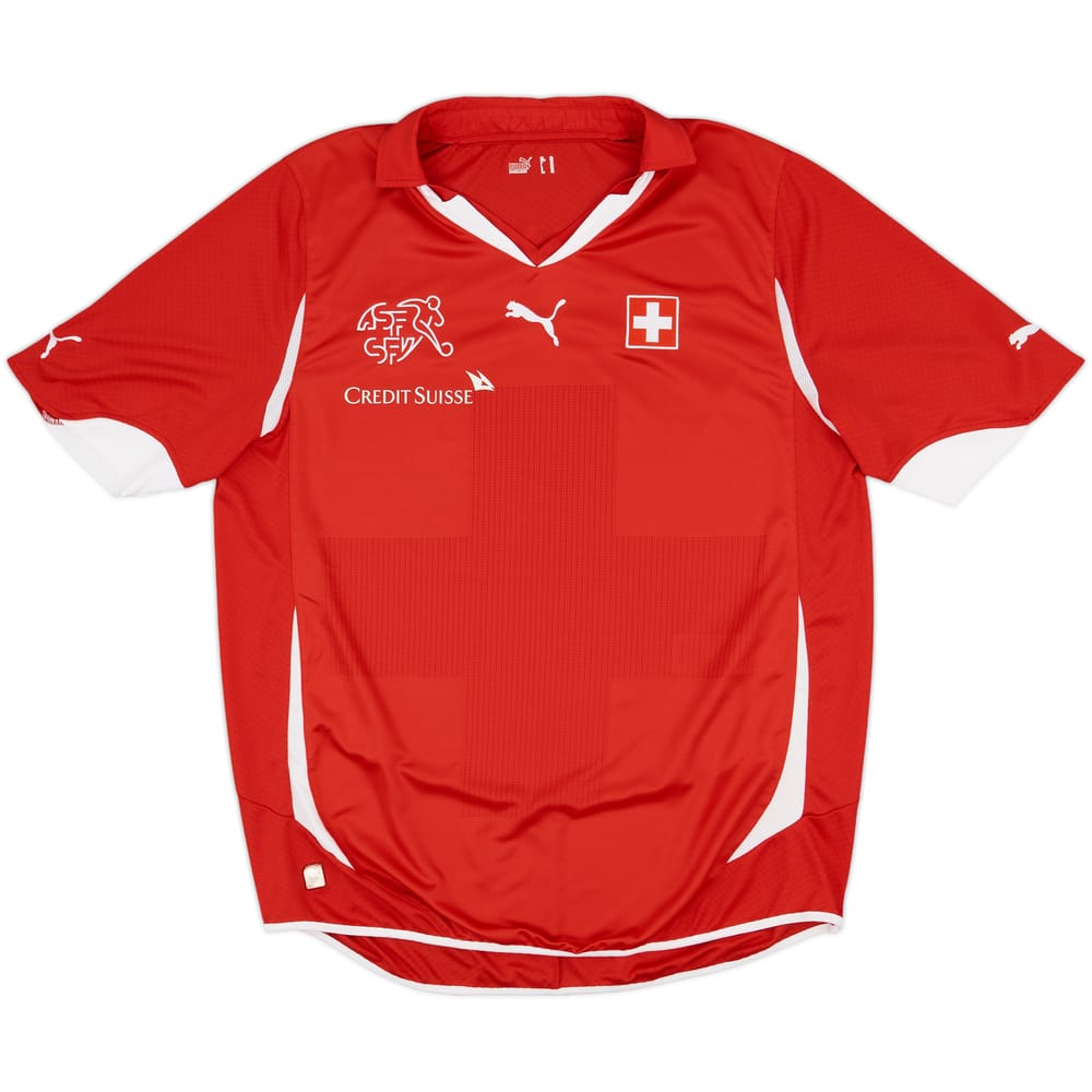 2010-11 Switzerland Home Shirt 'Wittwer' - 8/10 - (XL)