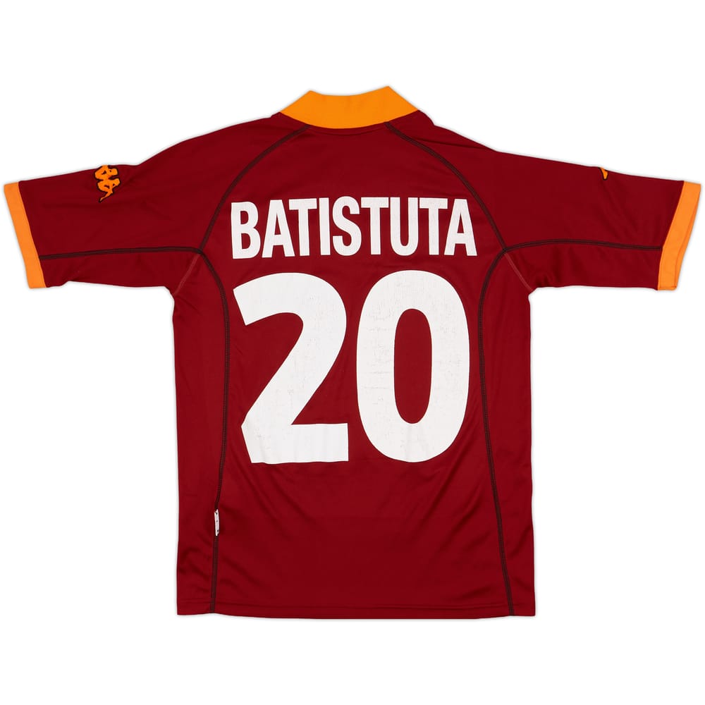 2001-02 Roma Home Shirt Batistuta #20 - 5/10