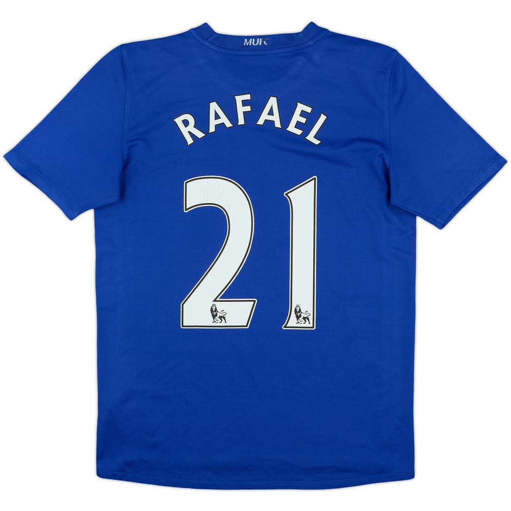 2008-09 Manchester United Third Shirt Rafael #21 - 7/10 - (XL.Boys)