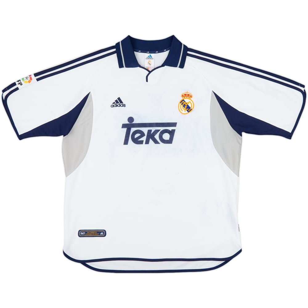 2000-01 Real Madrid Home Shirt - 3/10 - (XL)