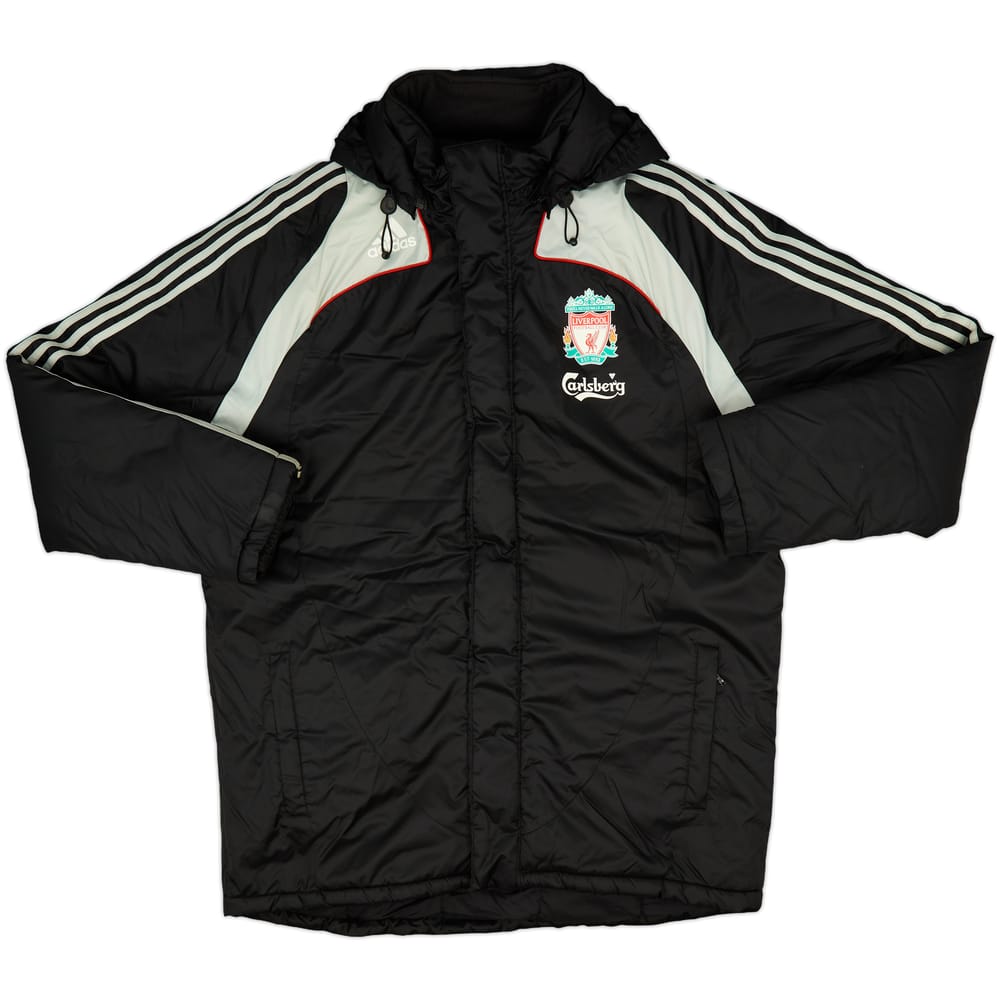 2008-09 Liverpool adidas Padded Bench Coat - 9/10 - (XL)