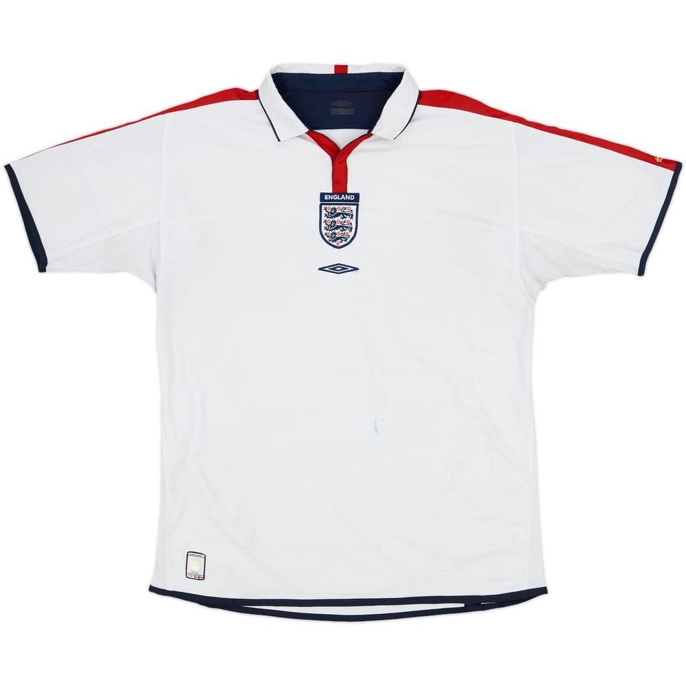 2003-05 England Home Shirt - 5/10 - (XL)