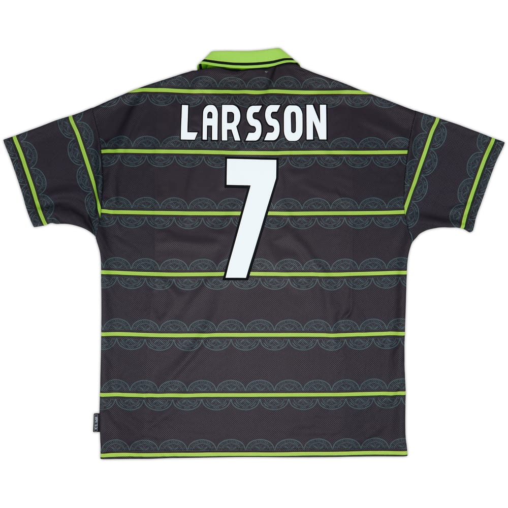 1998-99 Celtic Away Shirt Larsson #7 - 6/10 - (XXL)