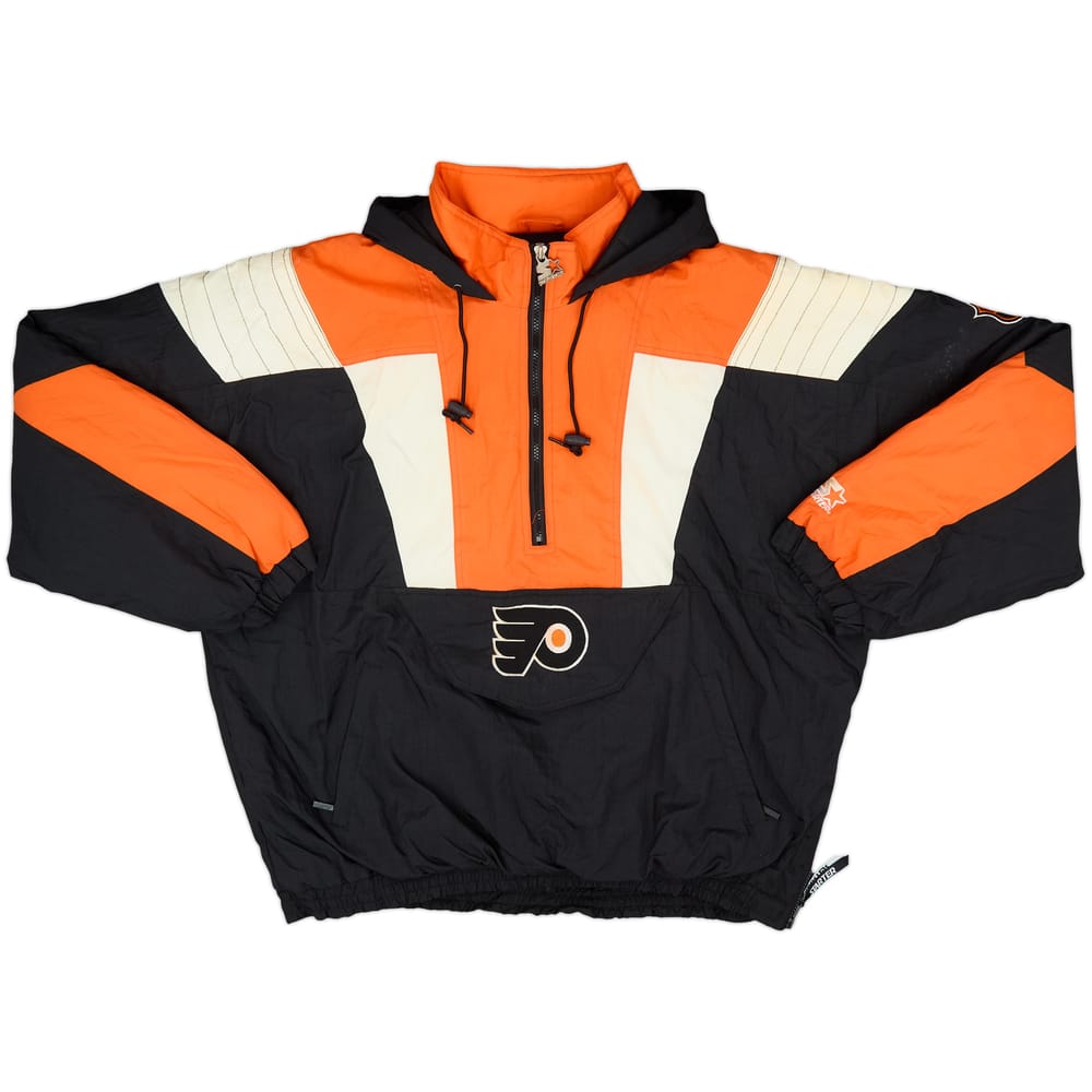 1990s Philadelphia Flyers Starter 1/2 Zip Rain Coat - 8/10 - (L)