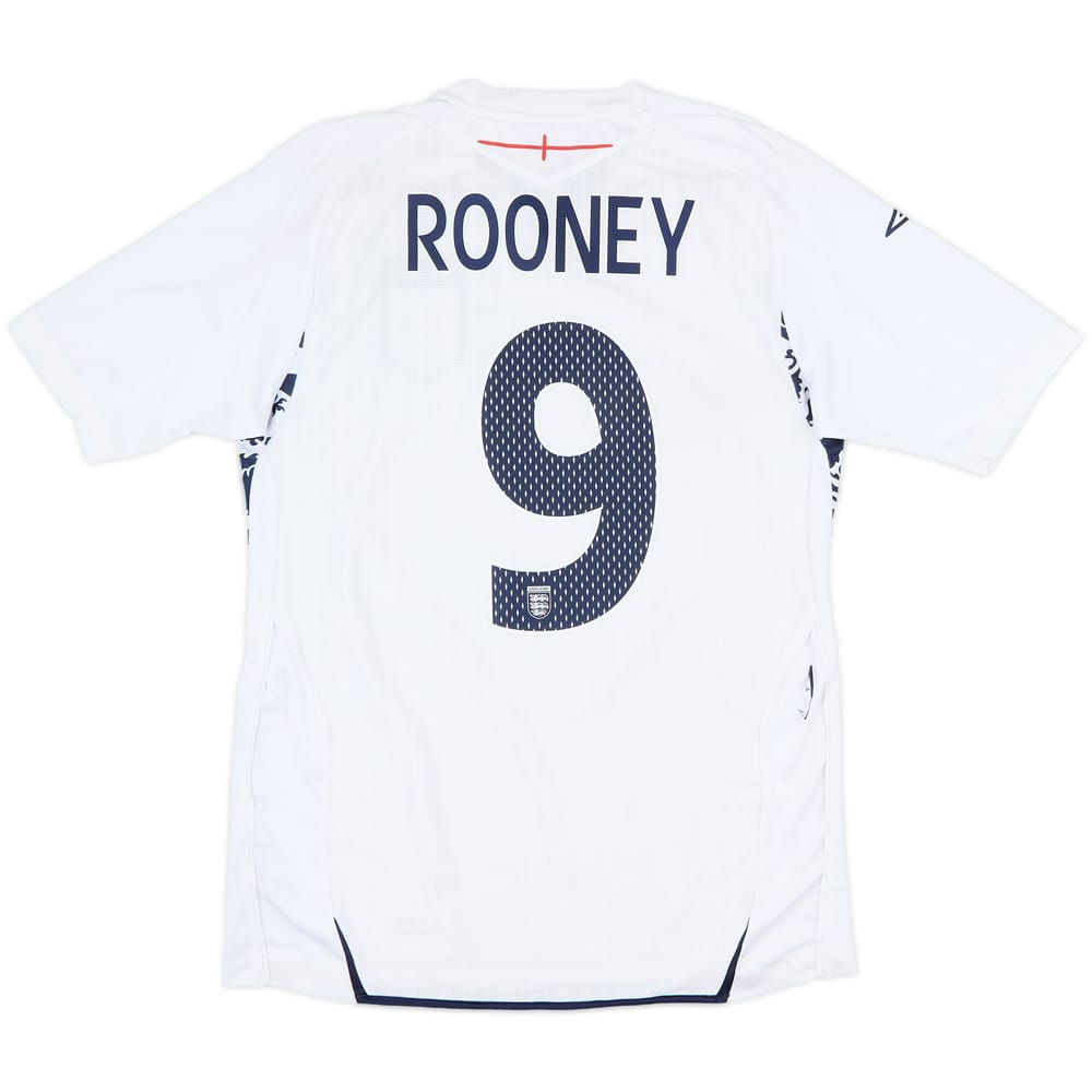 2007-09 England Home Shirt Rooney #9 - 5/10 - (M)