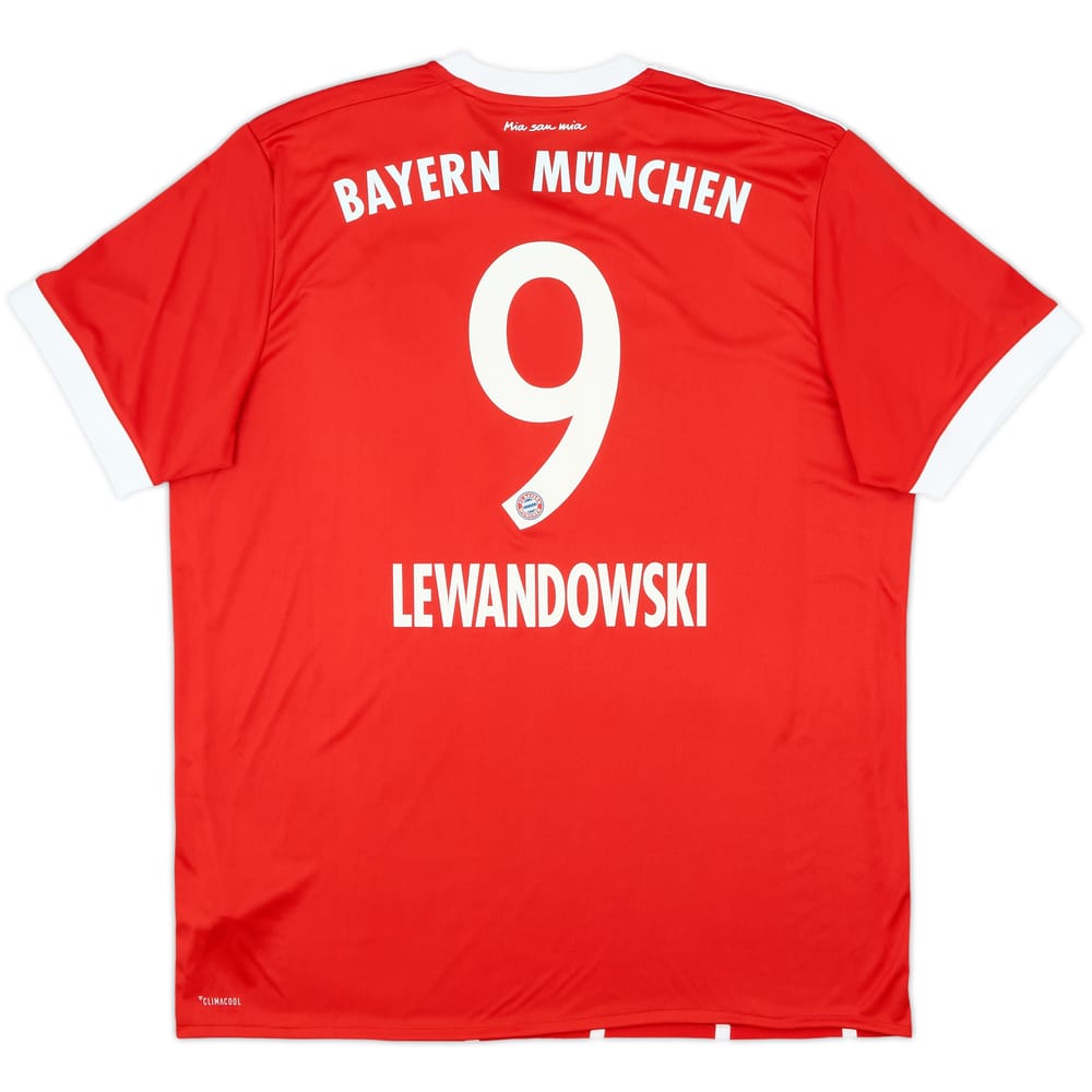 2017-18 Bayern Munich Home Shirt Lewandowski #9 - 8/10 - (S)