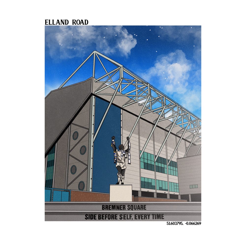 Elland Road A3 Print/Poster