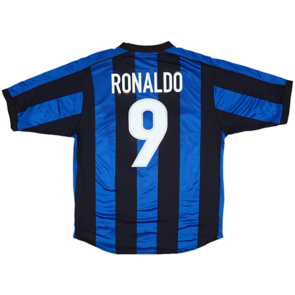 1999-00 Inter Milan Home Shirt Ronaldo #9 - 5/10 - (L)