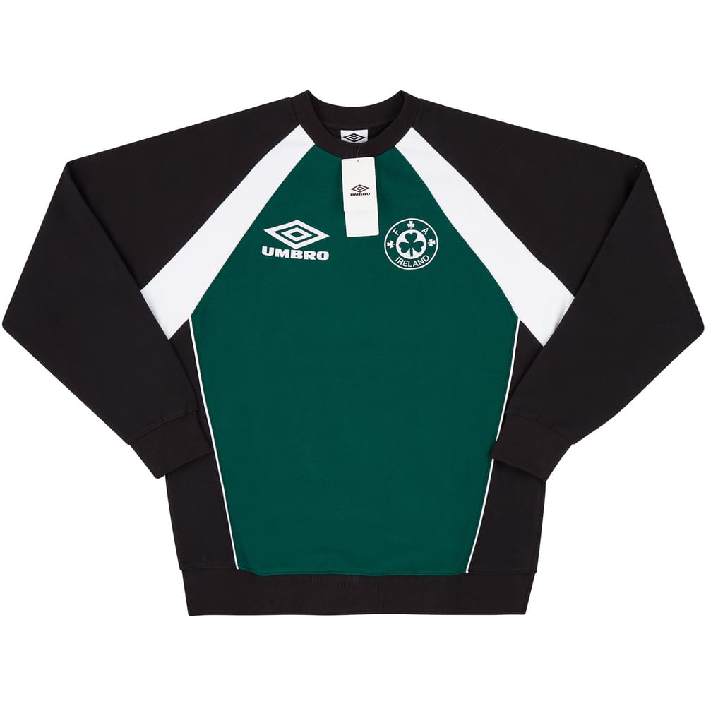2020-21 Ireland Umbro Retro Sweat Top - NEW