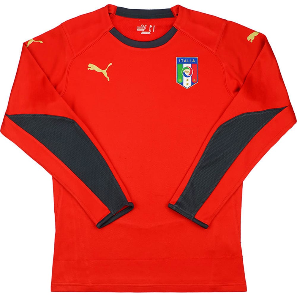2008-09 Italy Red GK Shirt - 8/10 - (L)