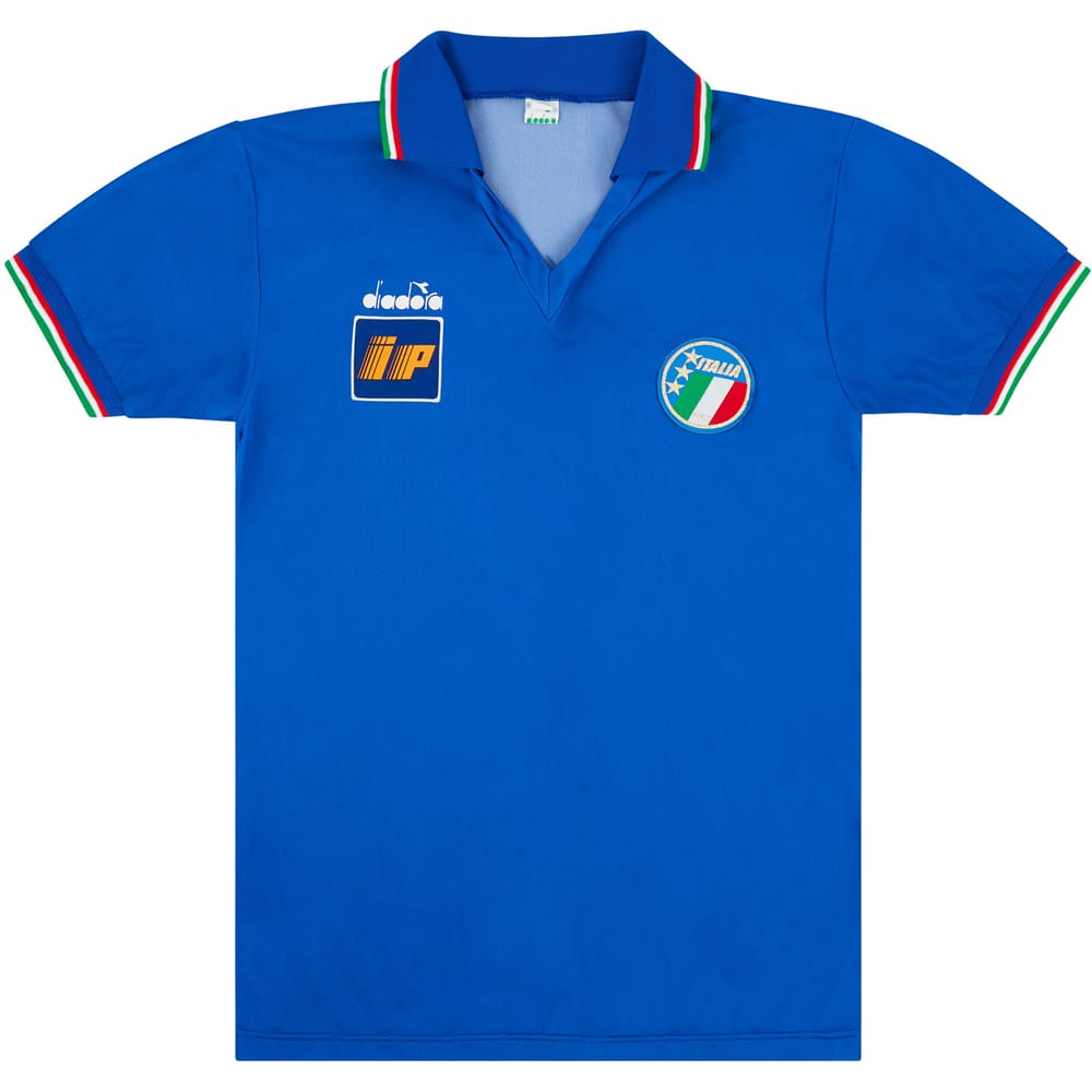 1986-90 Italy Diadora Training/Home Shirt - 10/10 - L