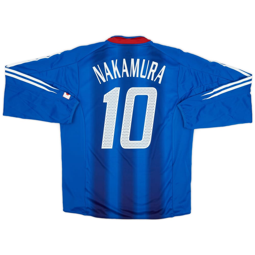 2004-06 Japan Home L/S Shirt Nakamura #10 - 6/10 - (L)