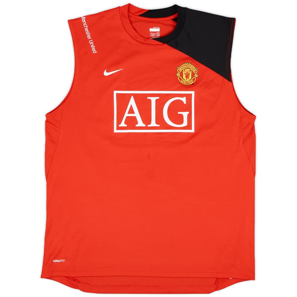 2008-09 Manchester United Nike Training Vest - 9/10 - (L)