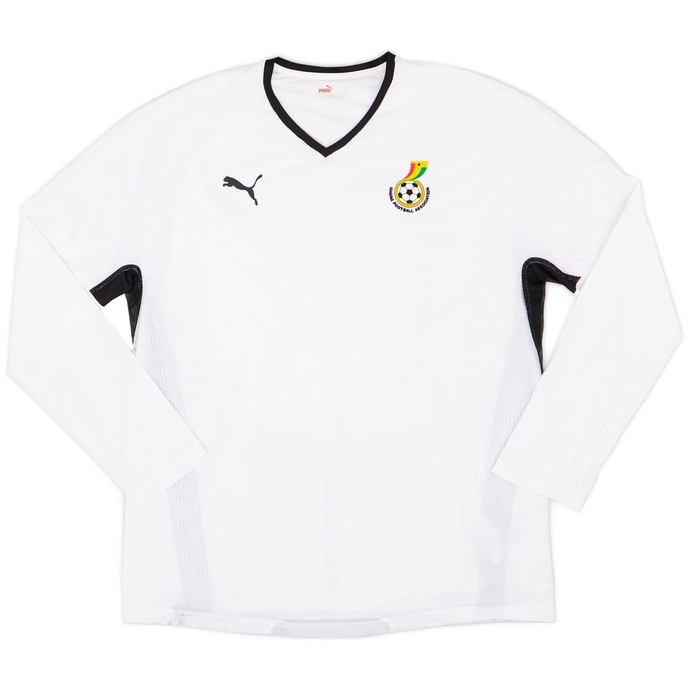 2008-09 Ghana Player Issue Home L/S Shirt - 9/10 - (XXL)