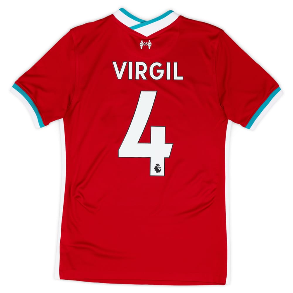 2020-21 Liverpool Home Shirt Virgil #4 - 8/10 - (S)